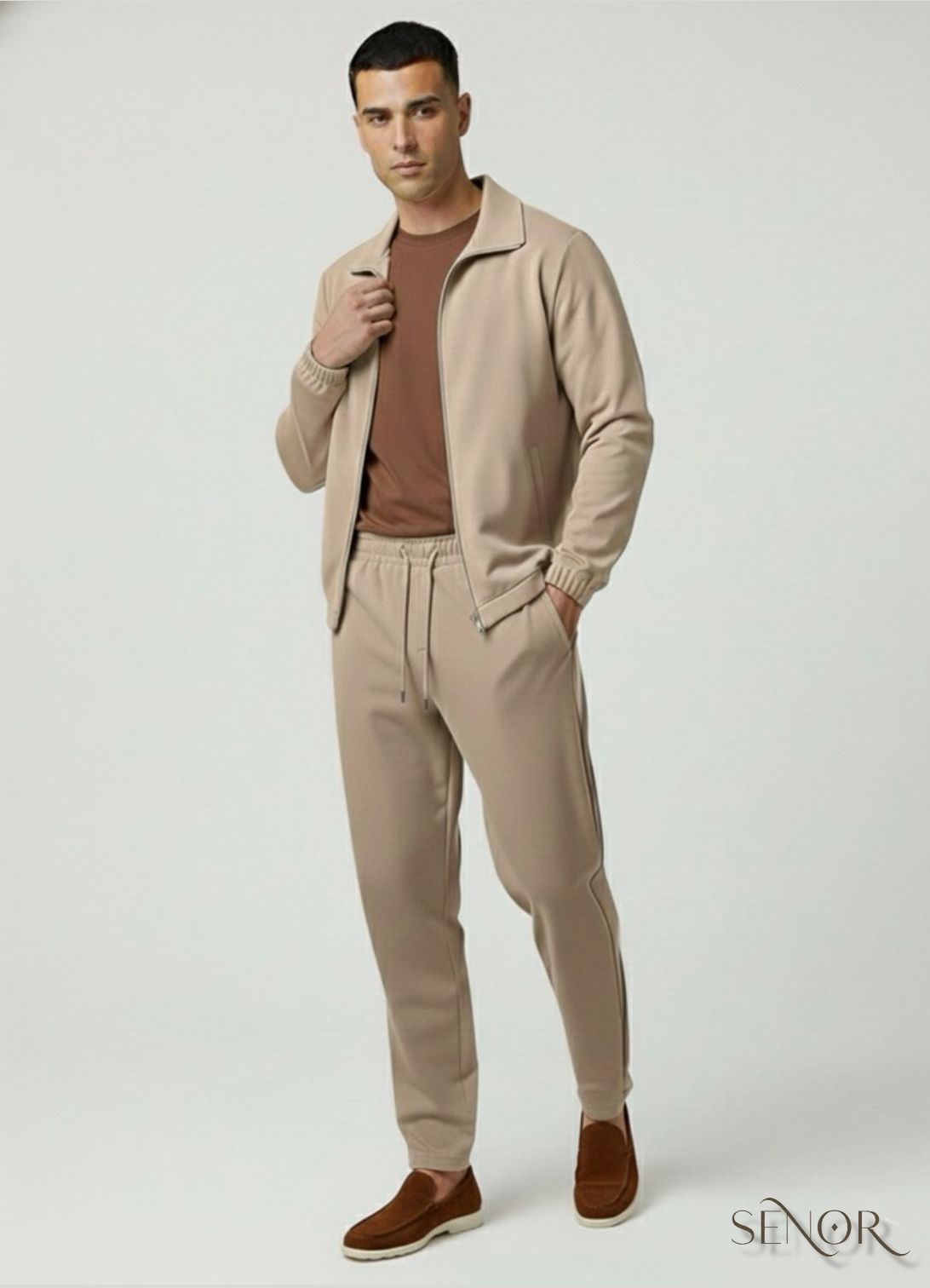 Dark Beige TechLine Suit