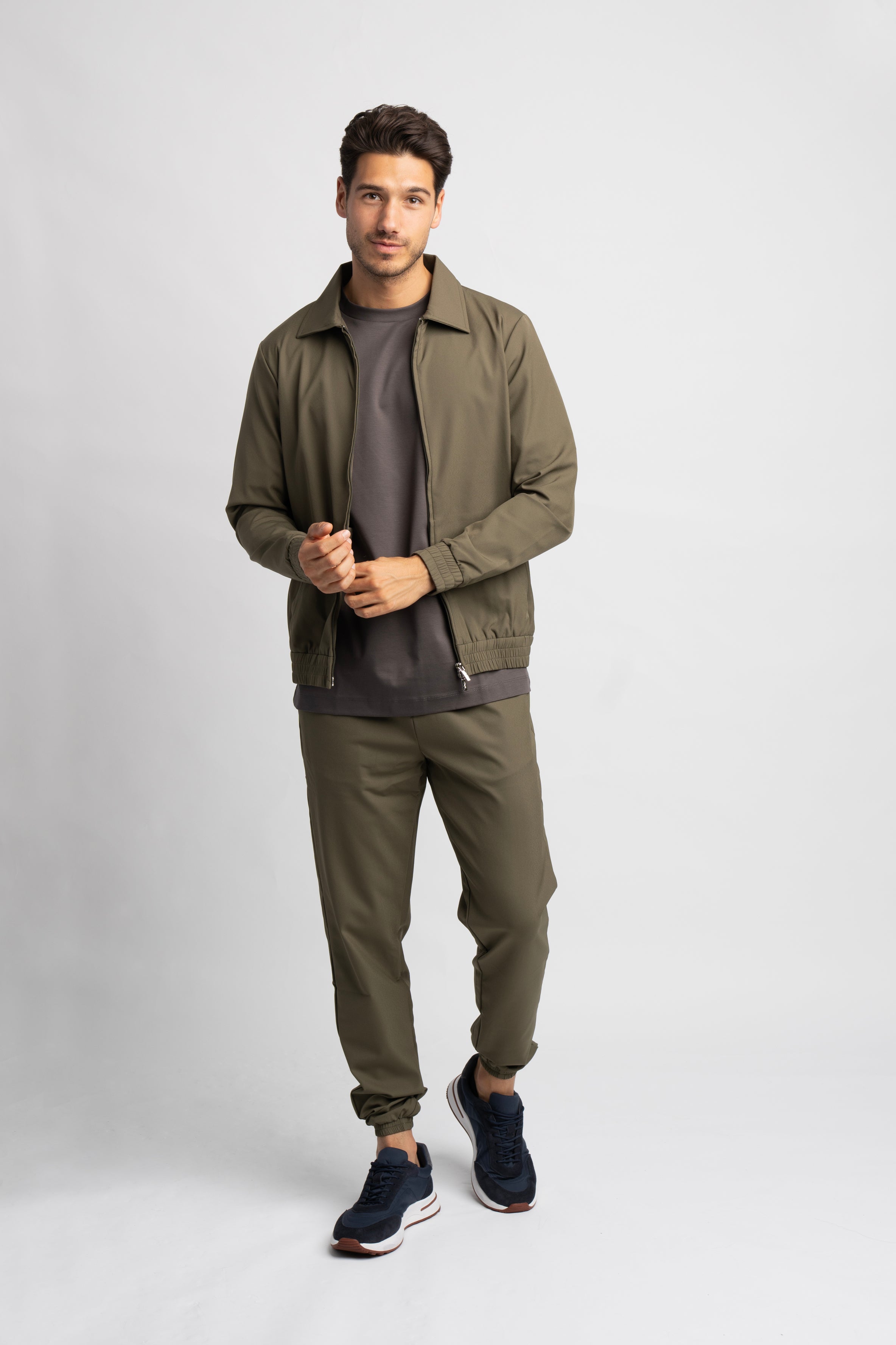 Khaki Green Tech Suit