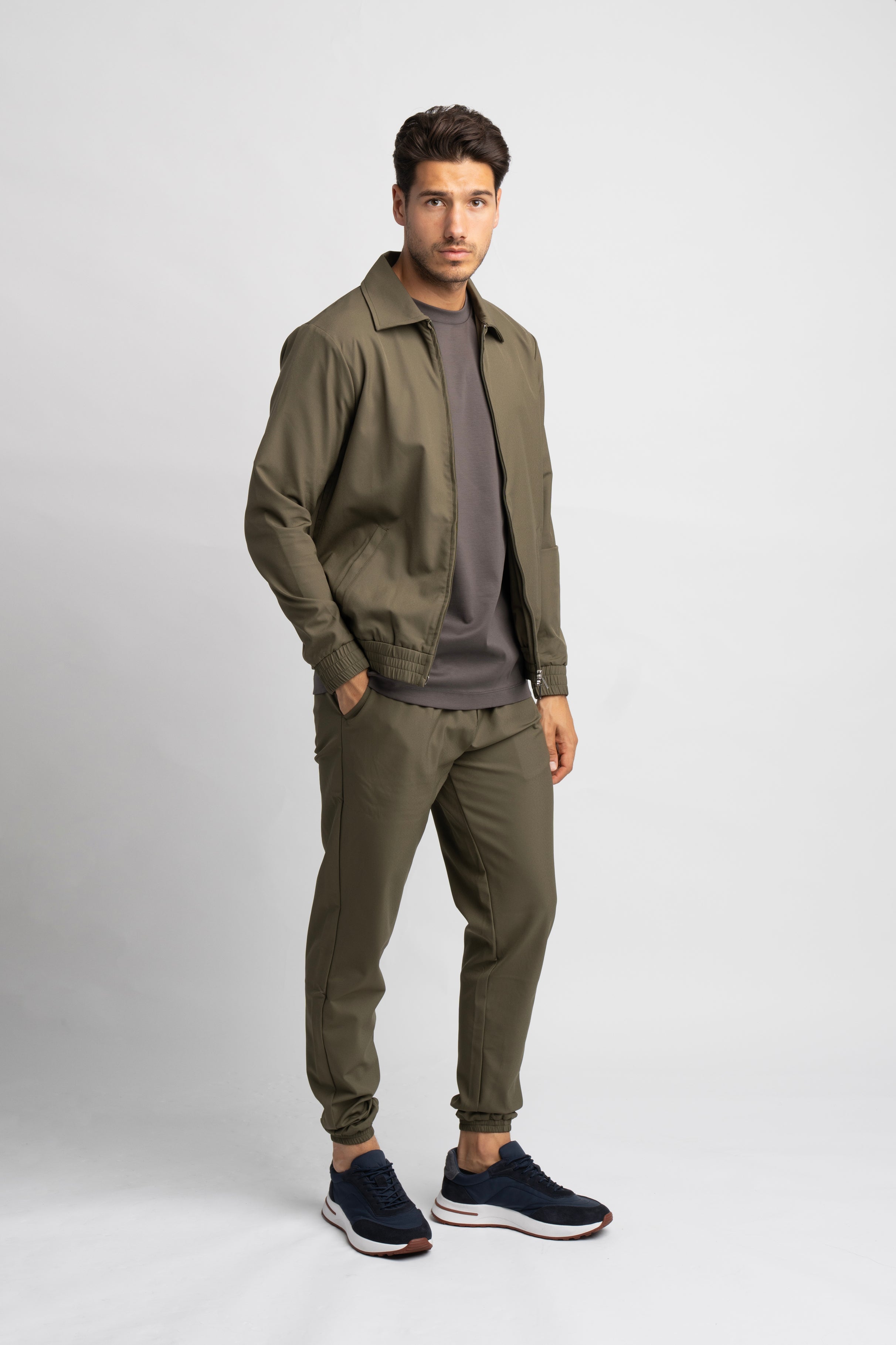 Khaki Green Tech Suit