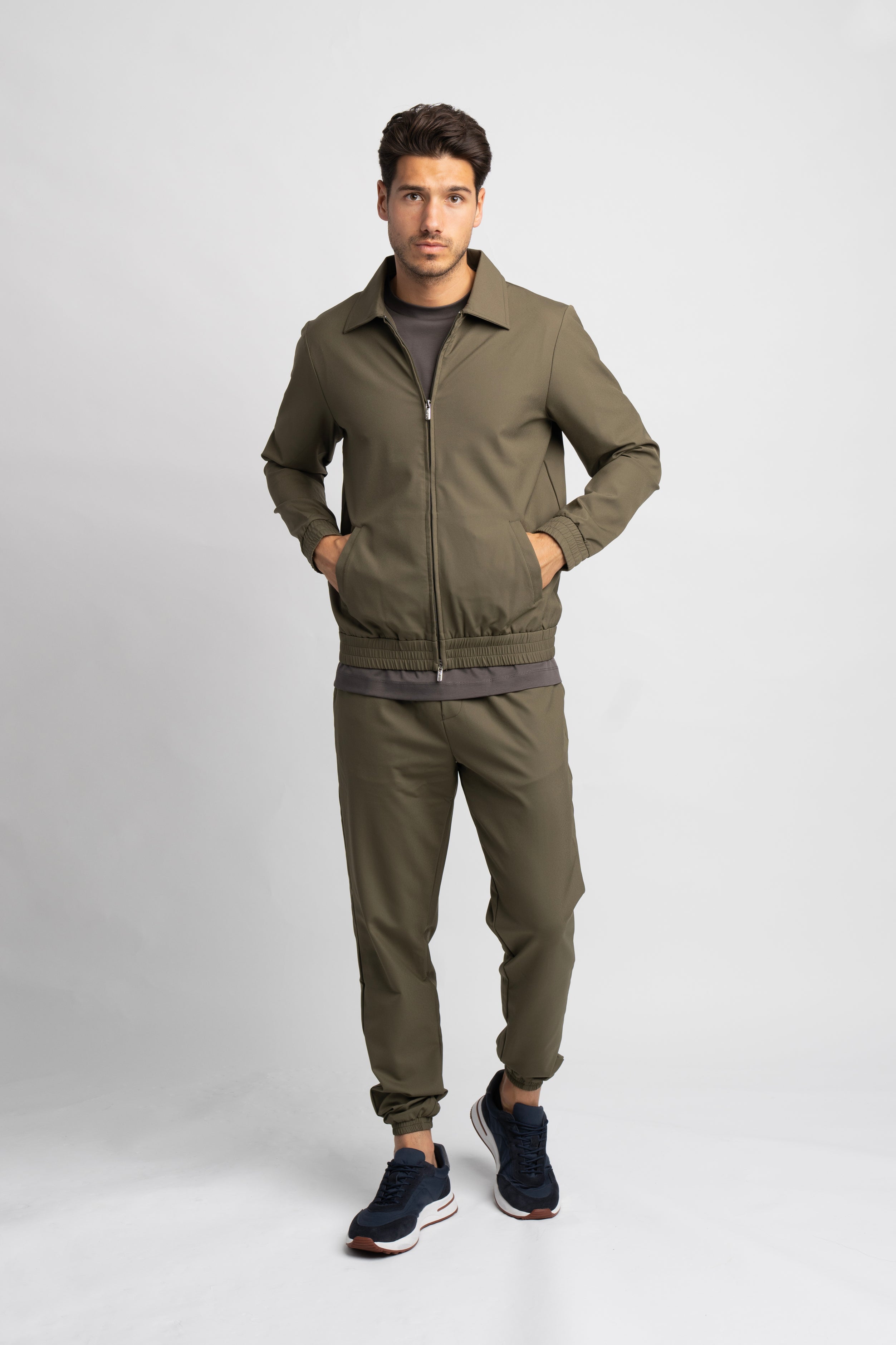 Khaki Green Tech Suit