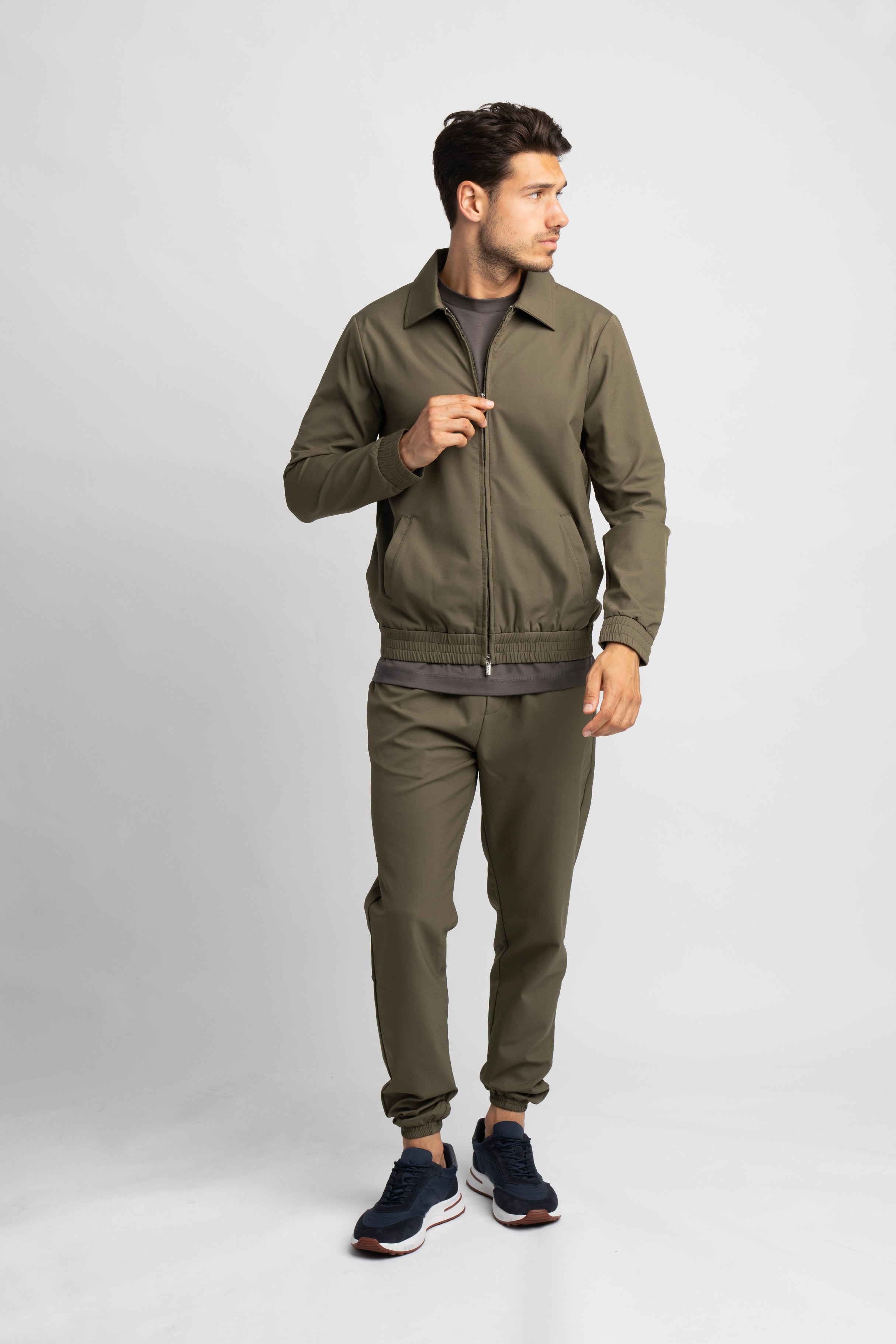 Khaki Green Tech Suit