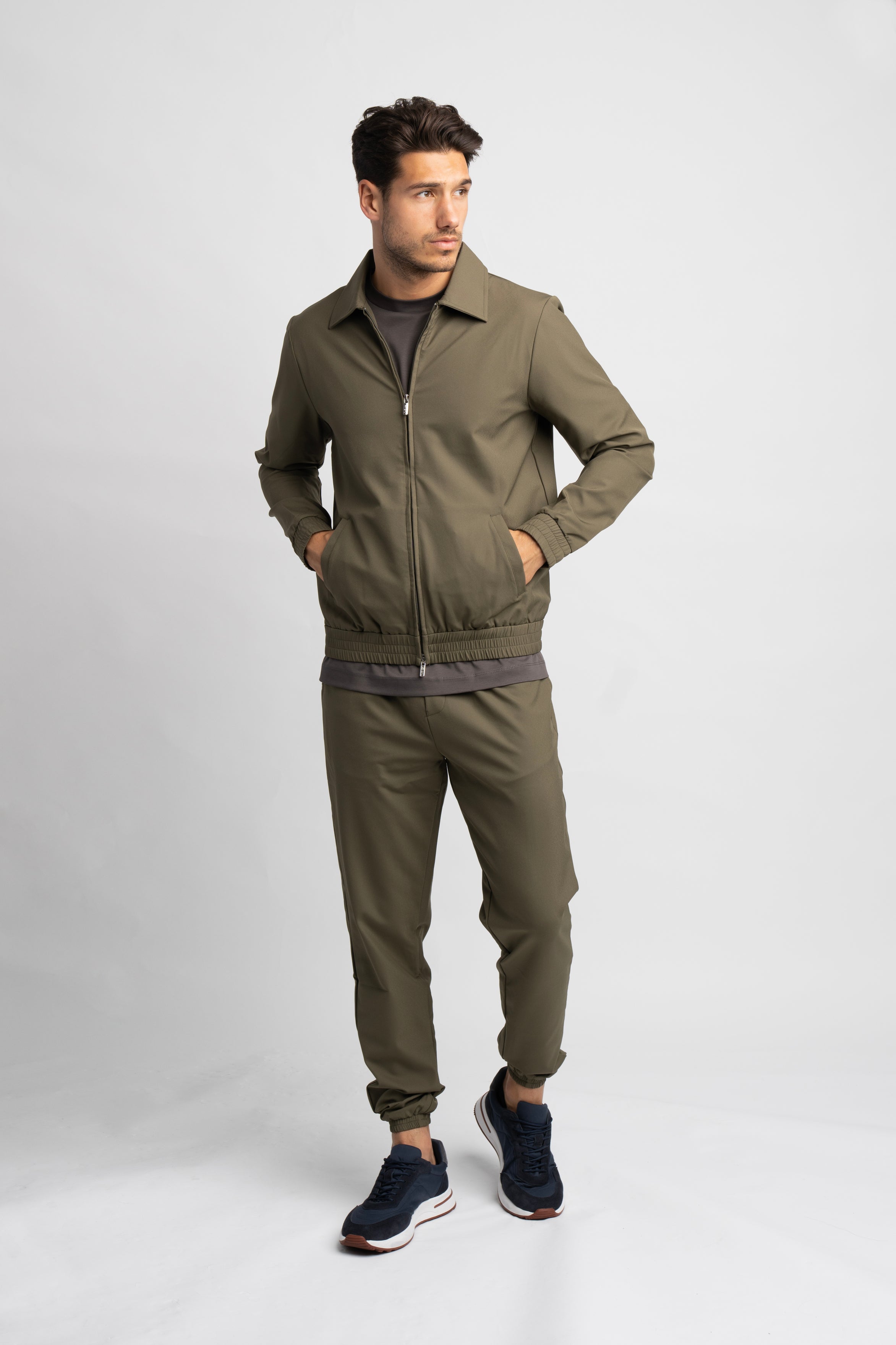 Khaki Green Tech Suit