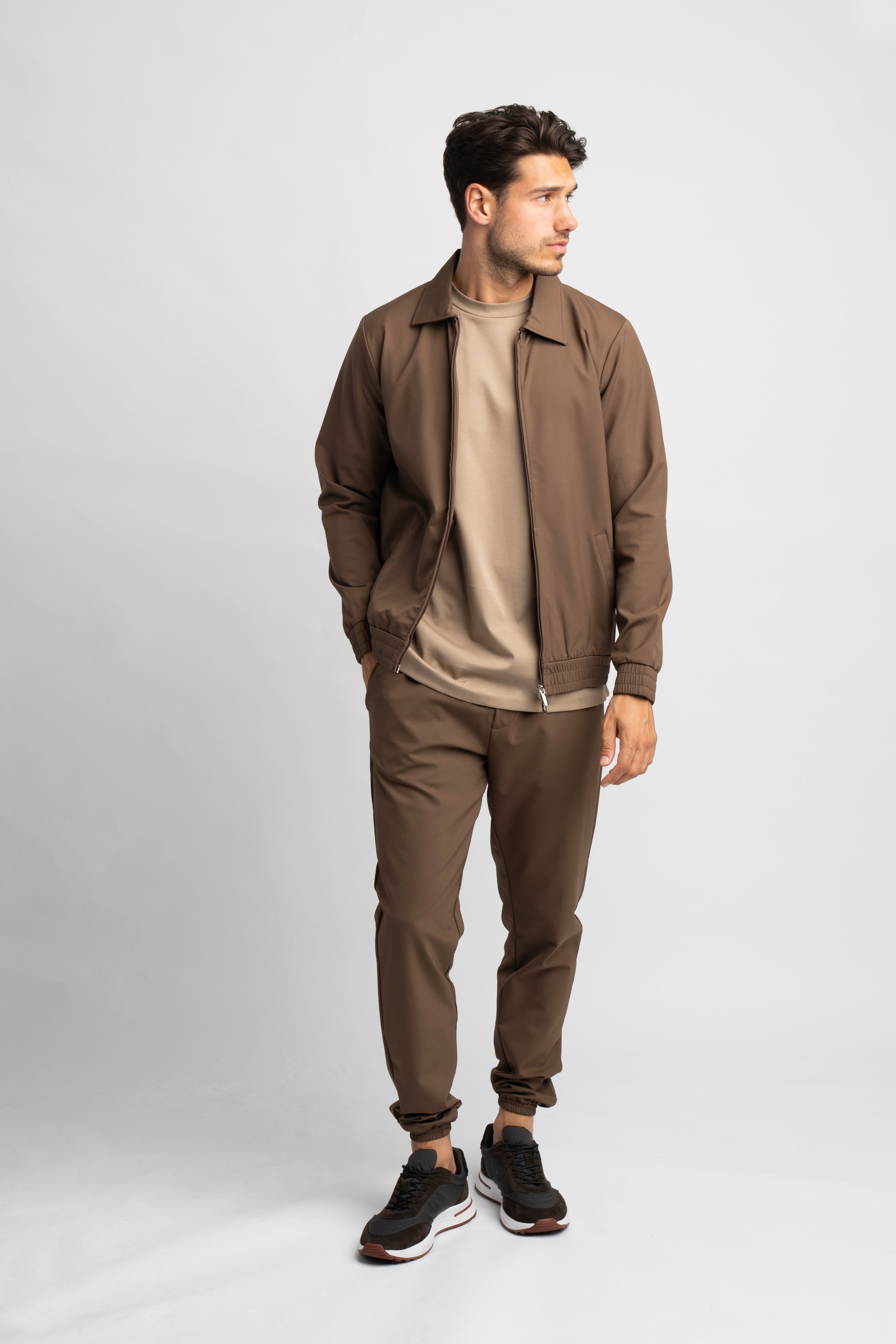 Mocha Brown Tech Suit