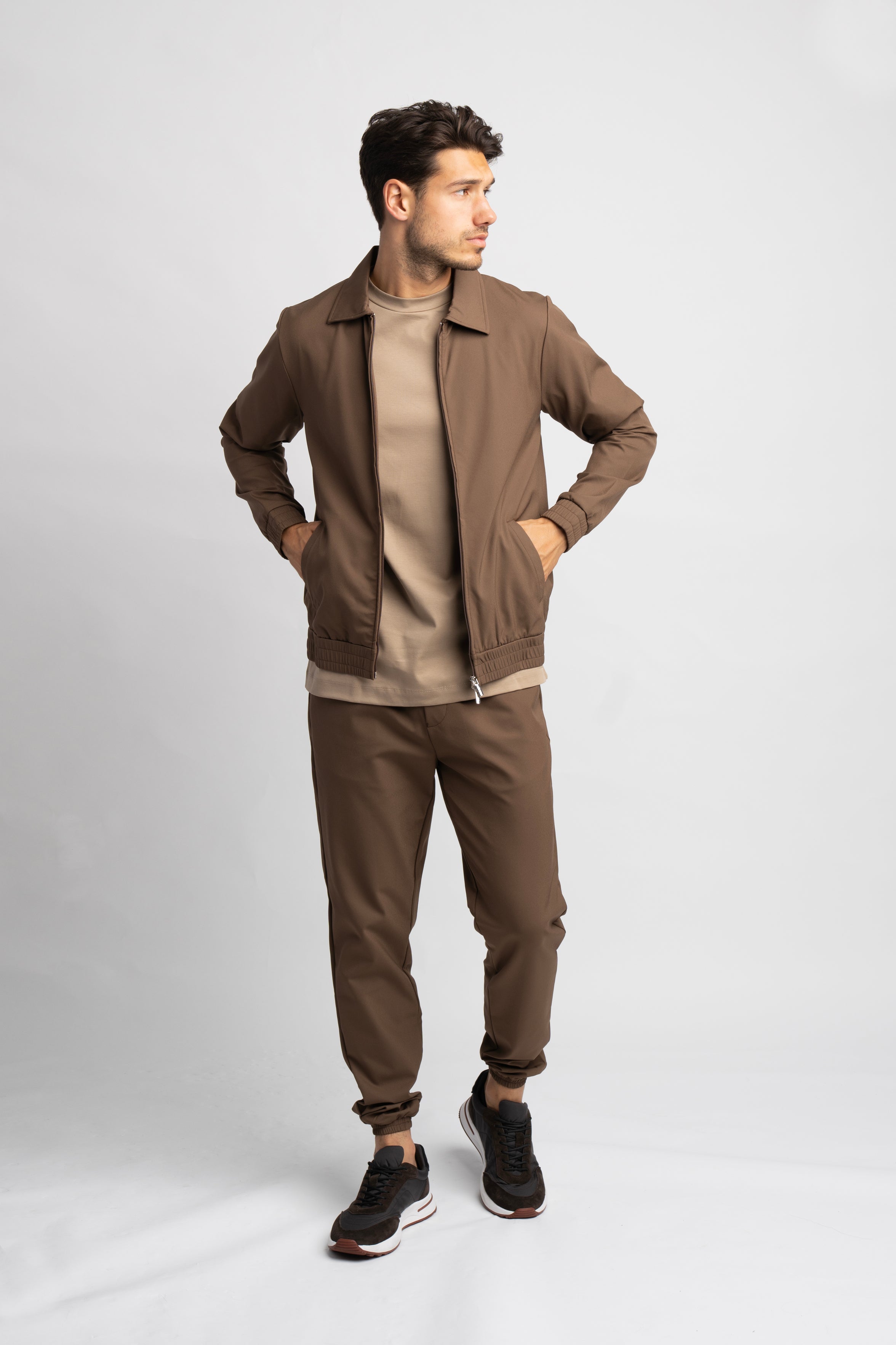 Mocha Brown Tech Suit