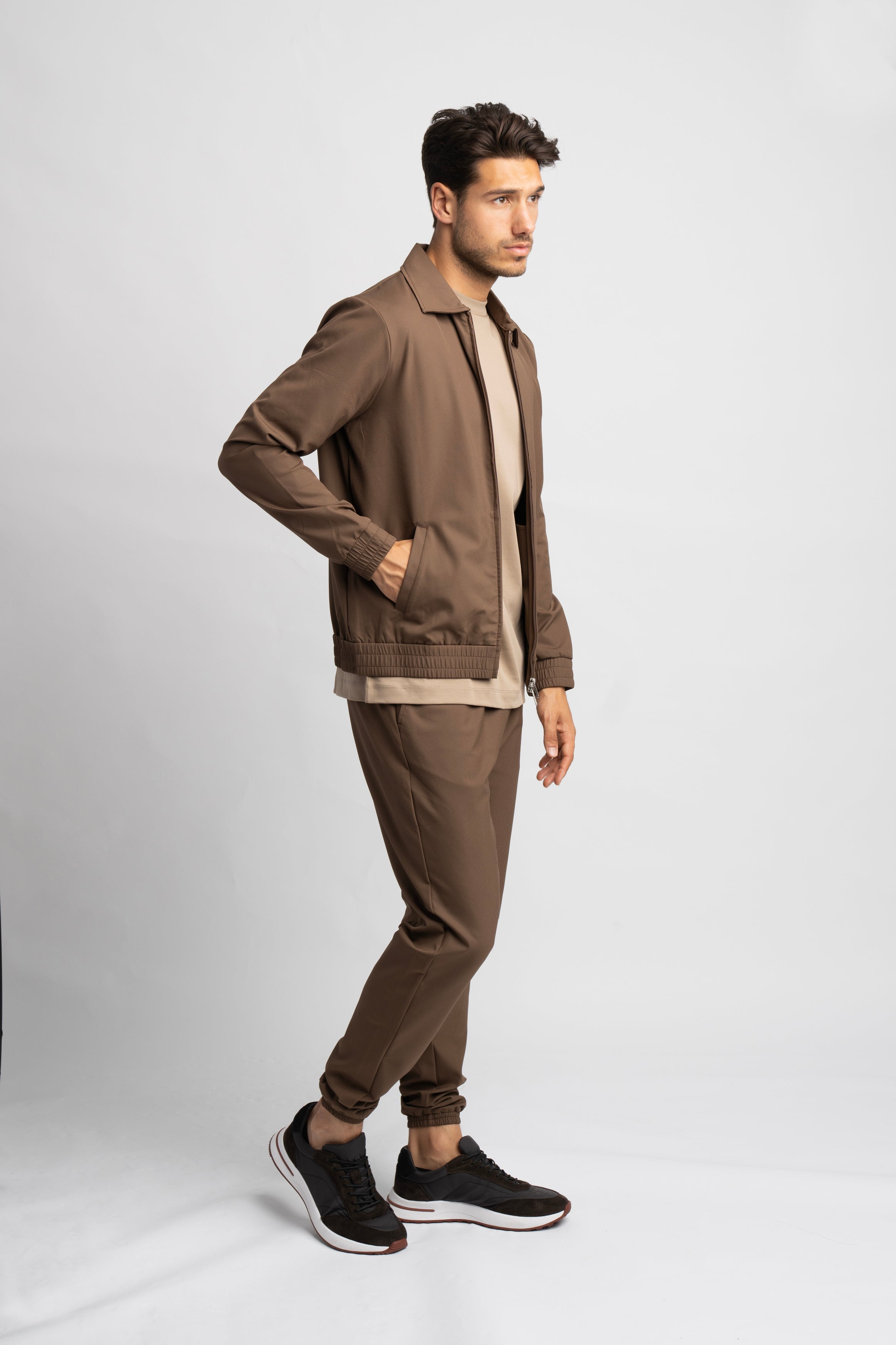 Mocha Brown Tech Suit
