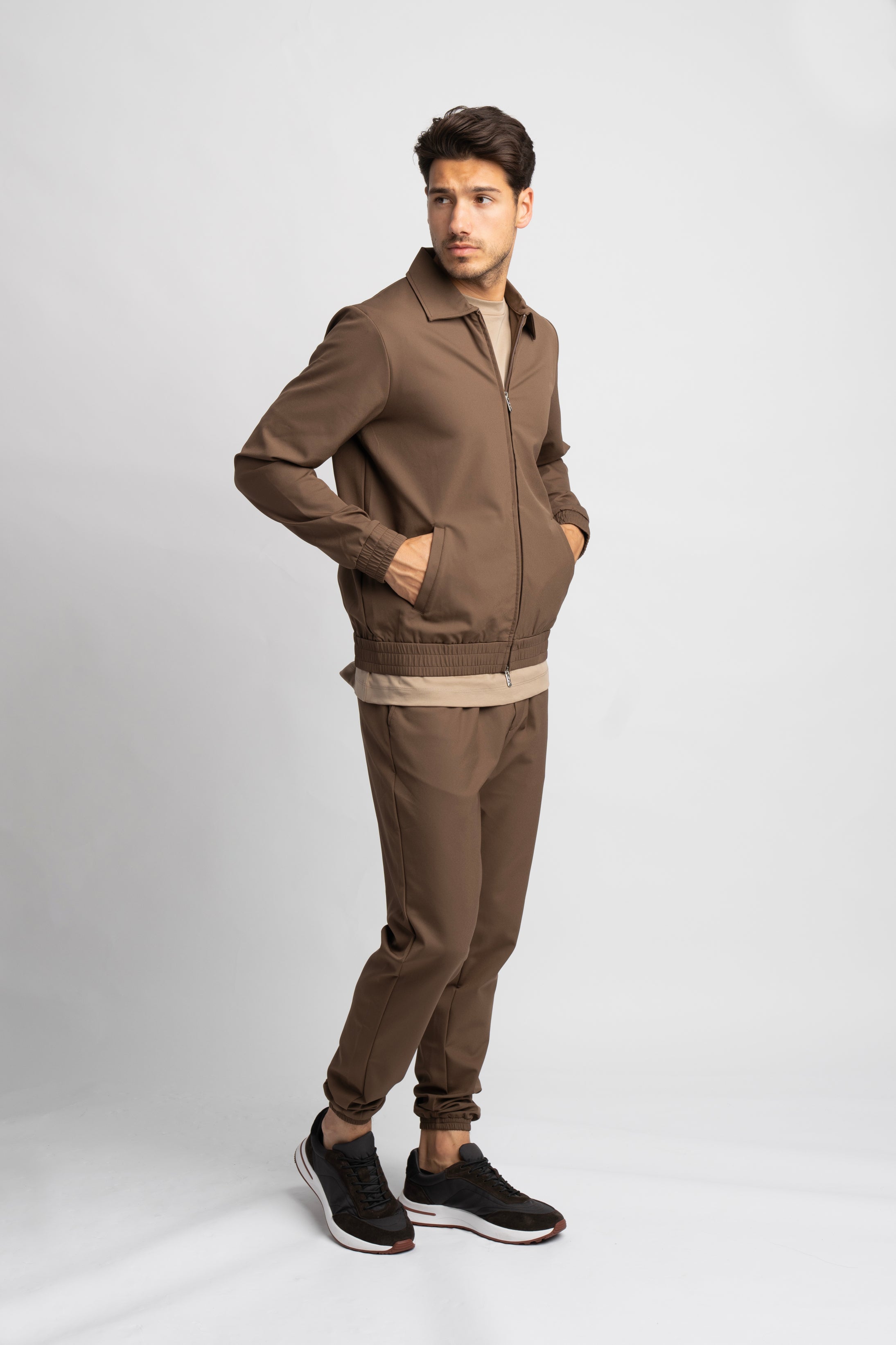 Mocha Brown Tech Suit