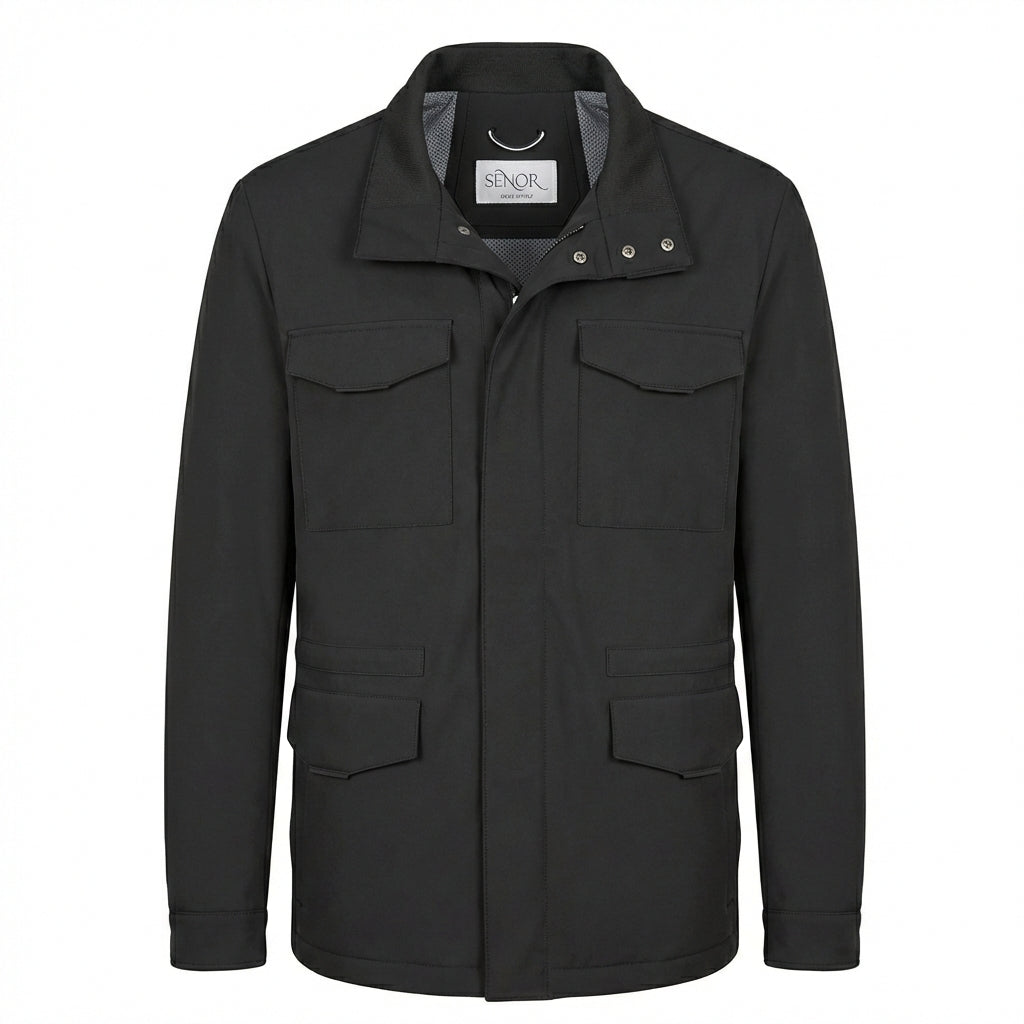 All-Season Herenjas – Comfort & Klasse Beige Zwart