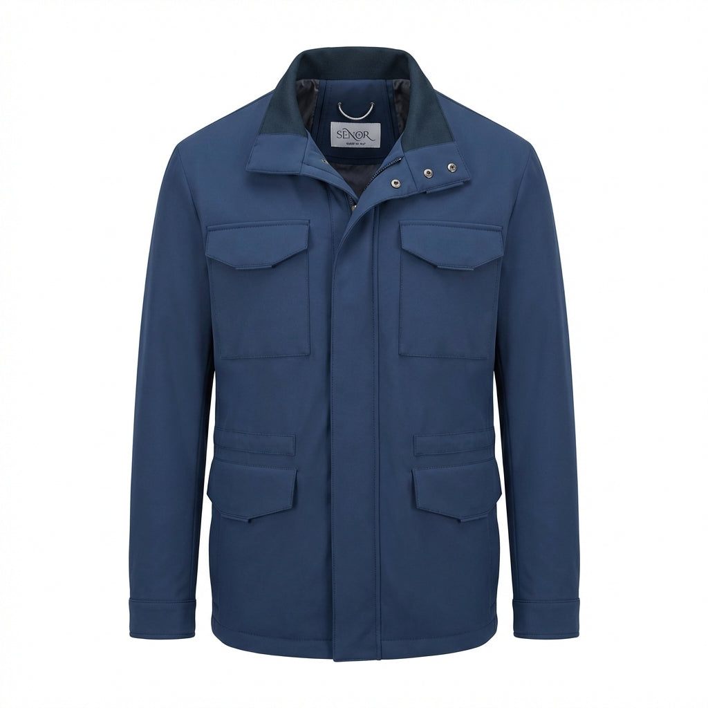 All-Season Herenjas – Comfort & Klasse Beige Light blue