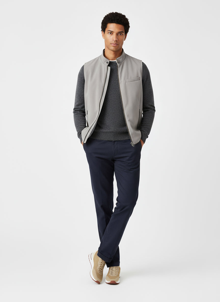 Linea Uno Vest – Grey Mist